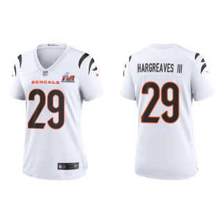 Women's Super Bowl LVI Vernon Hargreaves III Bengals White Game Jersey