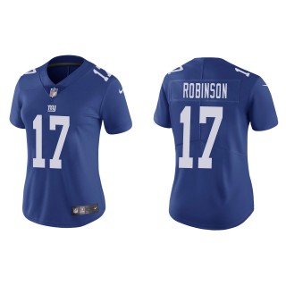 Women's Giants Wan'Dale Robinson Royal 2022 NFL Draft Vapor Limited Jersey