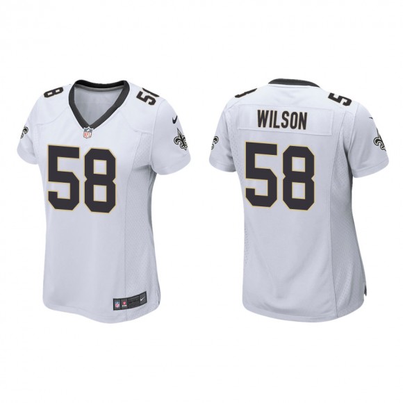 Women's New Orleans Saints Wilson White Game Jersey