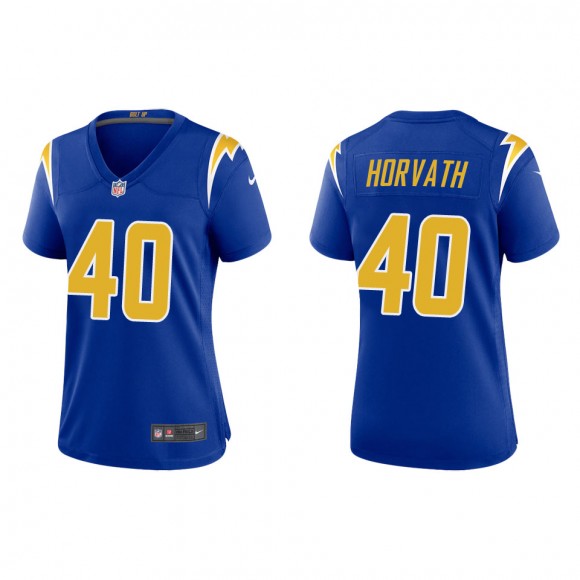 Women's Los Angeles Chargers Zander Horvath Royal Alternate Game Jersey