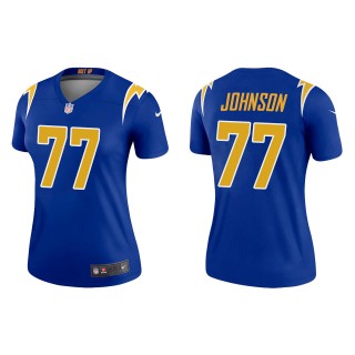 Women's Chargers Zion Johnson Royal 2022 NFL Draft Alternate Legend Jersey
