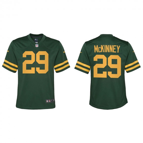 Youth Xavier McKinney Packers Green Alternate Game Jersey