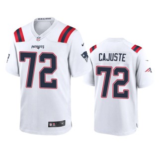New England Patriots Yodny Cajuste White Game Jersey