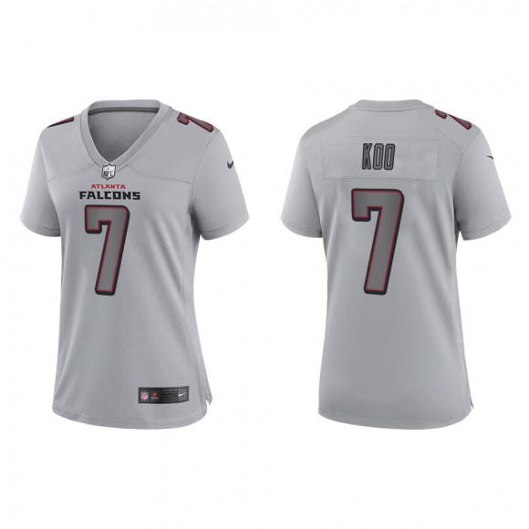 Younghoe Koo Women's Atlanta Falcons Gray Atmosphere Fashion Game Jersey