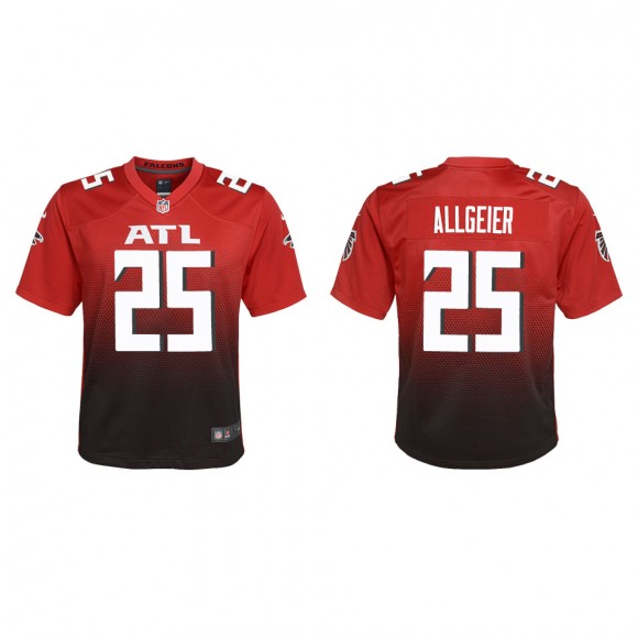 Youth Falcons Tyler Allgeier Red Alternate Game Jersey