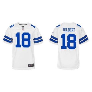 Youth Cowboys Jalen Tolbert White Game Jersey