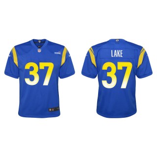 Youth Rams Quentin Lake Royal Game Jersey