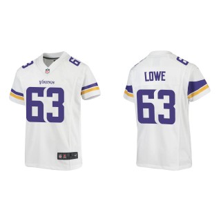 Youth Vikings Vederian Lowe White Game Jersey