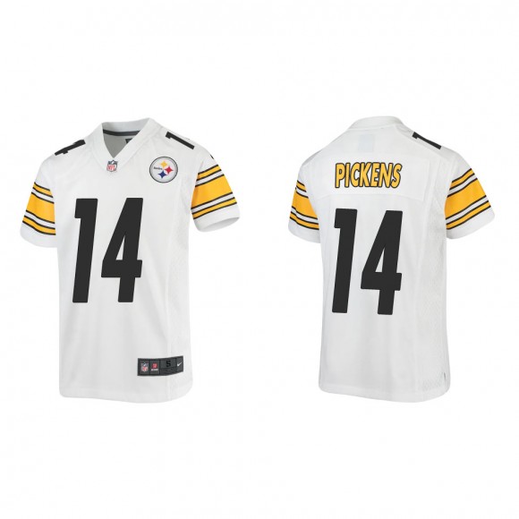 Youth Steelers George Pickens White Game Jersey