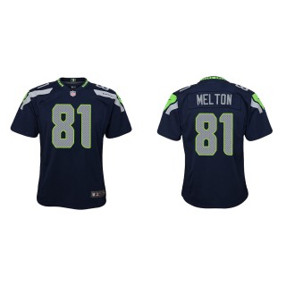 Youth Seahawks Bo Melton College Navy Game Jersey