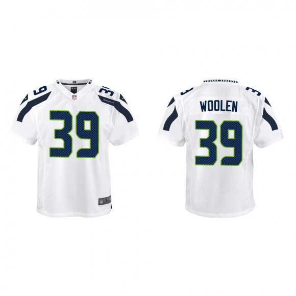 Youth Seahawks Tariq Woolen White Game Jersey