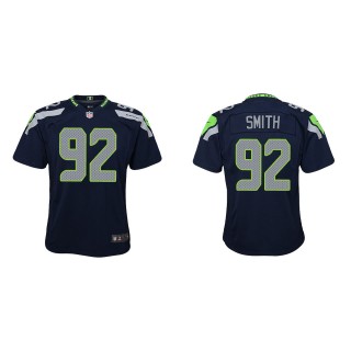 Youth Seahawks Tyreke Smith College Navy Game Jersey