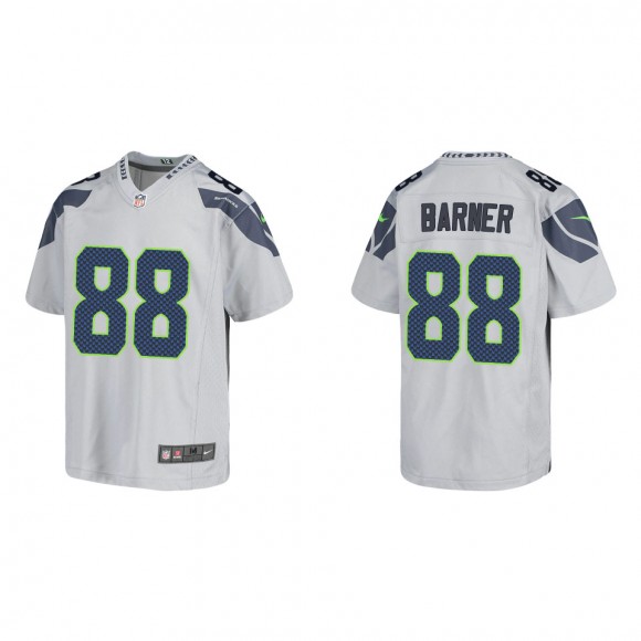 Youth Seahawks A.J. Barner Gray Game Jersey