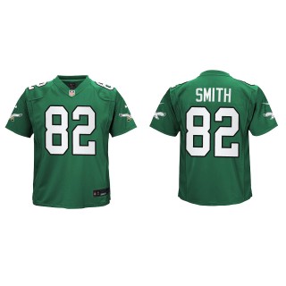 Youth Eagles Ainias Smith Kelly Green Alternate Game Jersey