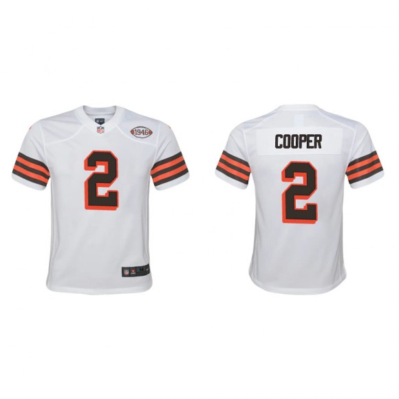 Youth Browns Amari Cooper White 1946 Collection Game Jersey
