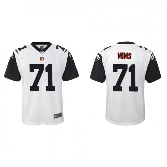 Youth Bengals Amarius Mims White Alternate Game Jersey