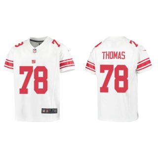 Youth Andrew Thomas New York Giants White Game Jersey