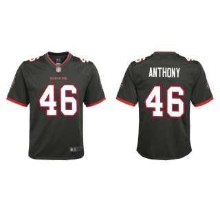 Youth Tampa Bay Buccaneers Anthony Pewter Alternate Game Jersey
