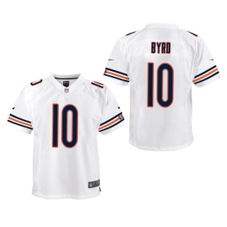 Youth Bears Damiere Byrd White Game Jersey