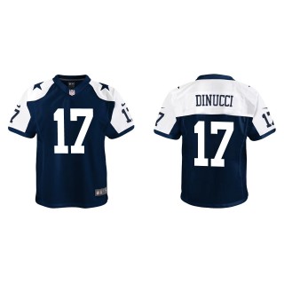 Youth Dallas Cowboys Ben DiNucci Navy Alternate Game Jersey