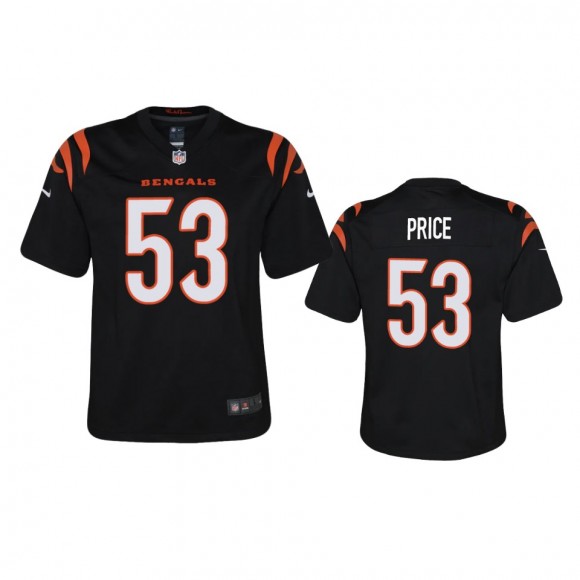 Youth Cincinnati Bengals Billy Price Black 2021 Game Jersey