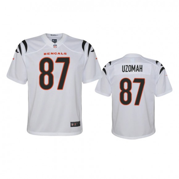 Youth Cincinnati Bengals C.J. Uzomah White 2021 Game Jersey