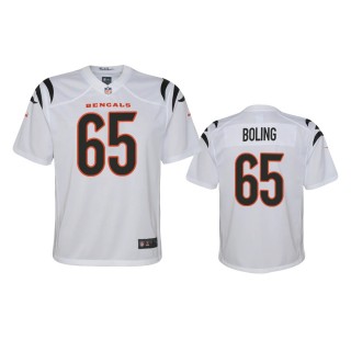 Youth Cincinnati Bengals Clint Boling White 2021 Game Jersey