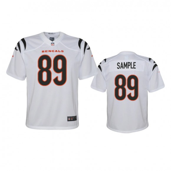 Youth Cincinnati Bengals Drew Sample White 2021 Game Jersey