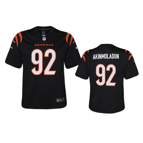 Youth Cincinnati Bengals Freedom Akinmoladun Black 2021 Game Jersey