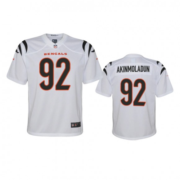 Youth Cincinnati Bengals Freedom Akinmoladun White 2021 Game Jersey