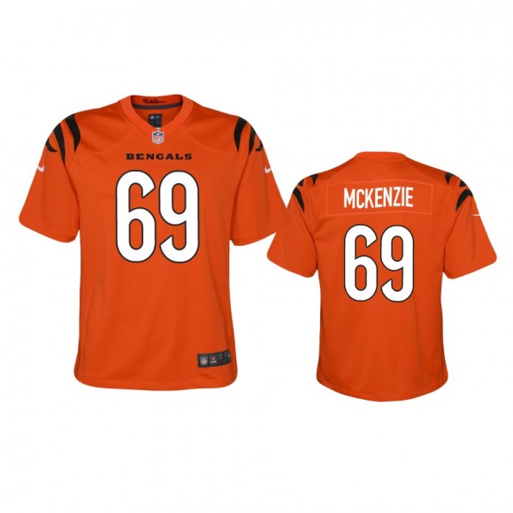 Youth Cincinnati Bengals Kahlil McKenzie Orange 2021 Game Jersey