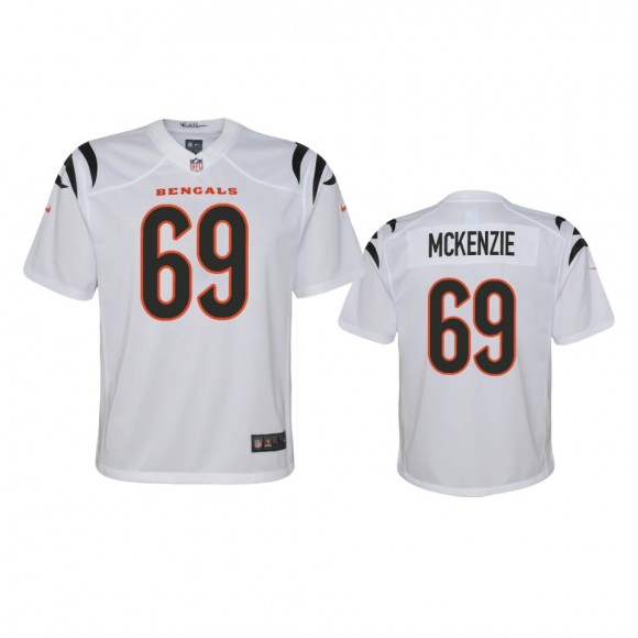 Youth Cincinnati Bengals Kahlil McKenzie White 2021 Game Jersey