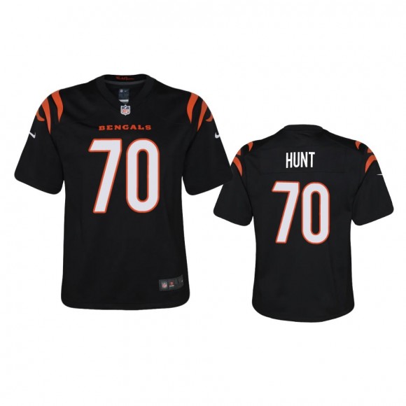 Youth Cincinnati Bengals Margus Hunt Black 2021 Game Jersey