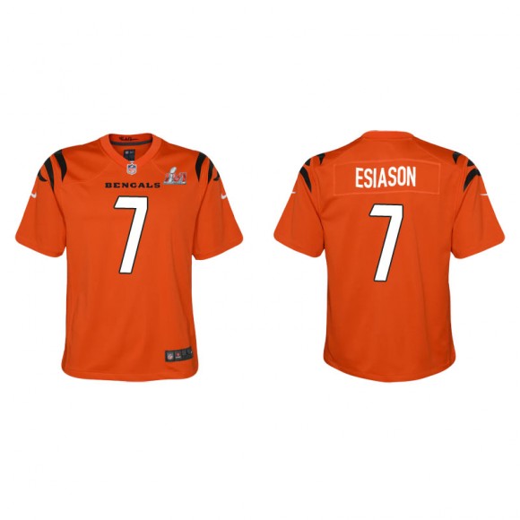 Youth Super Bowl LVI Boomer Esiason Bengals Orange Game Jersey