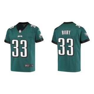 Youth Bradley Roby Philadelphia Eagles Midnight Green Game Jersey