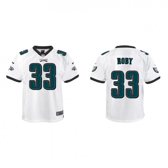 Youth Bradley Roby Philadelphia Eagles White Game Jersey