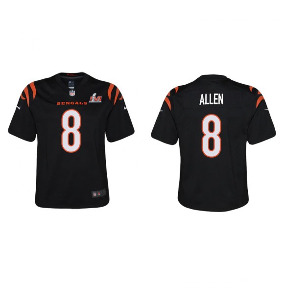 Youth Super Bowl LVI Brandon Allen Bengals Black Game Jersey