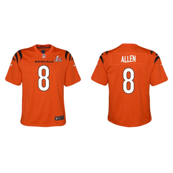 Youth Super Bowl LVI Brandon Allen Bengals Orange Game Jersey