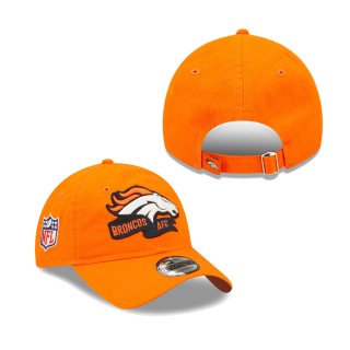 Youth Denver Broncos Orange 2022 Sideline Adjustable 9TWENTY Hat