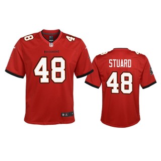 Youth Buccaneers Grant Stuard Red Game Jersey