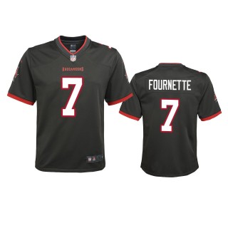 Youth Buccaneers Leonard Fournette Pewter Alternate Game Jersey