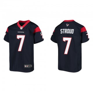 Youth C. J. Stroud Navy 2023 NFL Draft Game Jersey