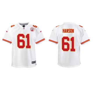 Youth Chiefs C.J. Hanson White Game Jersey