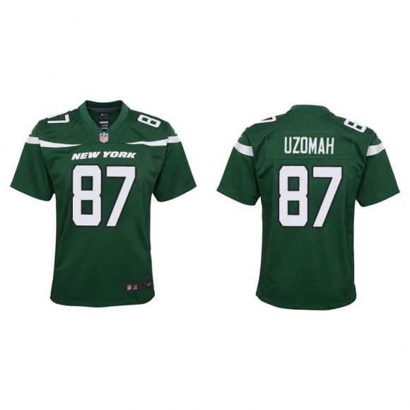 Youth Jets C.J. Uzomah Green Game Jersey