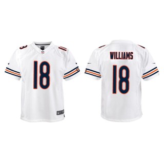 Youth Bears Caleb Williams White Game Jersey