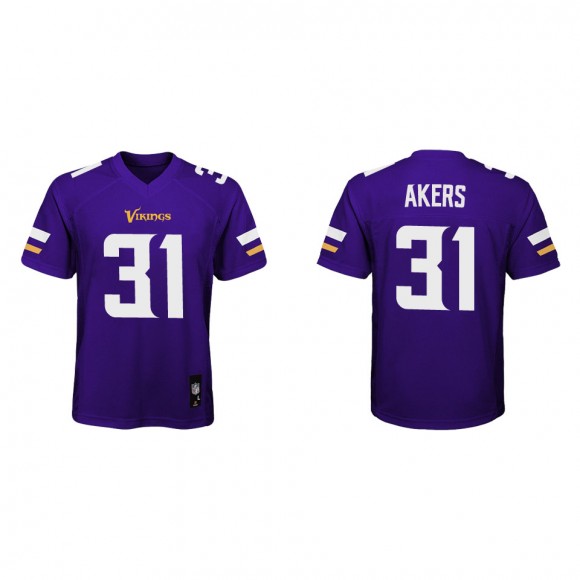 Youth Cam Akers Minnesota Vikings Purple Game Jersey