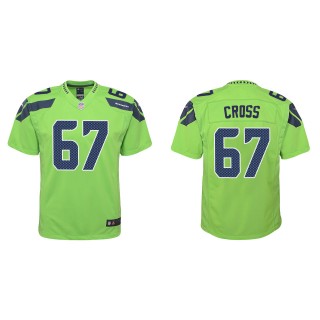 Youth Charles Cross Seattle Seahawks Green Alternate Game Jersey