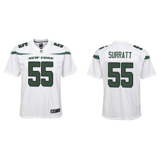 Youth New York Jets Chazz Surratt White Game Jersey