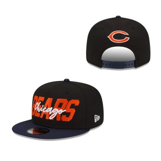 Youth Chicago Bears Black Navy 2022 NFL Draft 9FIFTY Snapback Hat