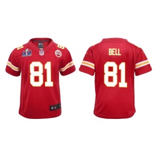 Youth Chiefs Blake Bell Red Super Bowl LVIII Game Jersey